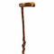 Natural Spiral Vine Twisted Wood Walking Cane - 34"