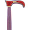 American Woodcrafter Red, White & Blue Colortone Twist Derby Handle Walking Cane With laminate Birchwood Shaft
