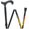 Carbon Canes House Flame Derby Walking Cane With Folding, Adjustable Carbon Fiber Shaft