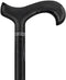 Carbon Canes Triple Wound Carbon Fiber Black Derby Walking Cane w/Collar