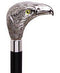 Comoys Hawk Bird of Prey Nickel Plated Italian Handle Cane w/ Custom Shaft & Collar