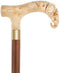 Comoys Fritz Elephant Faux Ivory Handle Italian Handle Cane w/ Custom Shaft & Collar