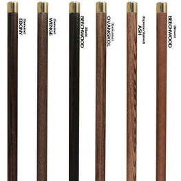 Comoys Brown Knob Imitation Wood Handle Cane -Italian Handle w/Custom Shaft and Collar