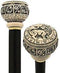 Comoys Comoys Astrological Leo Handle Walking Cane w/ Custom Shaft and Collar