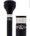 Fashionable Canes Black Beechwood Knob Handled W/ Pewter Collar