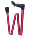 Fashionable Canes Red Folding and Adjustable Palm Grip Cane