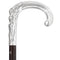 Fayet Eve and the Snake Silver Plated Tourist Walking Cane w/ Carbon Fiber Shaft