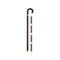 HARVY Brandy Cigar Smugglers Tourist Handle Walking Cane With Black Shaft and Gold Toned Collar