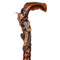 Igor Buffalo Skull and Snake Artisan Intricate Handcarved Wood Cane
