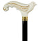 Igor White Swallow Bird Artisan Intricate Handcarved Cane