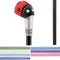 Lady Bug Lola Signature - 2 Shaft Deluxe Kit - Carbon Fiber Walking Cane in Black, & Your Choice