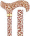 Royal Canes Wild Giraffe Designer Adjustable Derby Walking Cane with Engraved Collar