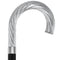 Royal Canes Silver 925r Twisted Ribbed Tourist Handle Walking Cane with Black Beachwood Shaft