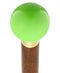 Royal Canes Green Apple Metallic Round Knob Cane w/ Custom Color Ash Shaft & Collar