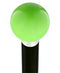Royal Canes Green Apple Metallic Round Knob Cane w/ Custom Wood Shaft & Collar