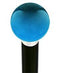 Royal Canes Ocean Blue Metallic Round Knob Cane w/ Custom Wood Shaft & Collar