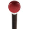 Royal Canes Red Candy Metallic Round Knob Cane w/ Custom Wood Shaft & Collar