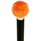 Royal Canes Sparkling Amber Round Knob Cane w/ Custom Wood Shaft & Collar