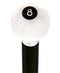 Royal Canes 8 Ball White Pearl Round Knob Cane w/ Custom Wood Shaft & Collar
