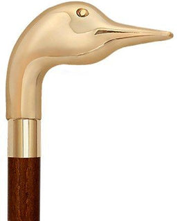 Royal Canes Brass Goose Handle Walking Cane w/ Custom Shaft and Collar