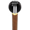 Royal Canes Black & Gray Rally Shift Round Knob Cane w/ Custom Color Ash Shaft & Collar