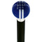 Royal Canes Dark Blue & Pearl Gray Rally Shift Round Knob Cane w/ Custom Wood Shaft & Collar