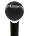 Royal Canes Licensed Camaro Emblem Black Round Knob Cane w/ Custom Wood Shaft & Collar