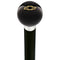 Royal Canes Licensed Chevy Classic Emblem Black Round Knob Cane w/ Custom Wood Shaft & Collar