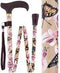 Royal Canes Lily and Butterfly Folding Adjustable Derby Walking Cane