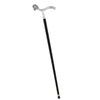 Royal Canes Silver 925r Horse Head Fritz Handle Walking Cane with Black Beechwood Shaft and Collar