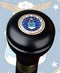 Royal Canes Air Force Flask Walking Stick With Black Beechwood Shaft and Brass Collar