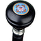 Royal Canes Coast Guard Knob Walking Stick With Black Beechwood Shaft and Pewter Collar