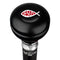 Royal Canes Jesus Fish Symbol Knob Walking Stick w/ Black Beechwood Shaft & Pewter Collar