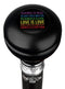 Royal Canes Love is Love Round Knob Walking Stick w/ Black Beechwood Shaft & Pewter Collar