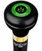 Royal Canes Medical Marijuana Flask Walking Stick w/ Black Beechwood Shaft & Pewter Collar