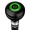 Royal Canes Medical Marijuana Knob Walking Stick w/ Black Beechwood Shaft & Pewter Collar