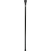 Royal Canes Navy Flat Top Walking Stick With Black Beechwood Shaft and Pewter Collar
