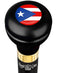 Royal Canes Puerto Rico Flask Walking Stick w/ Black Beechwood Shaft & Pewter Collar