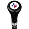 Royal Canes Texas Flat Top Walking Stick w/ Black Beechwood Shaft & Pewter Collar