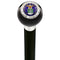 Royal Canes U.S. Air Force Black Round Knob Cane w/ Custom Wood Shaft & Collar