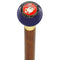 Royal Canes U.S. Marine Corps Dark Blue Round Knob Cane w/ Custom Color Ash Shaft & Collar