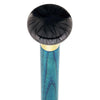 Royal Canes Nostalgia Pearl Black Flat Top Cane w/ Custom Color Ash Shaft & Collar