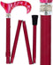 Royal Canes Magenta Pearlz with Rhinestone Collar and Designer Adjustable Folding Cane