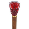 Royal Canes Sinister Red Devil Knob Cane w/ Custom Color Ash Shaft & Collar