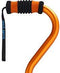 Sky Med Orange Adjustable Offset Walking Cane w/ Color matching Grip