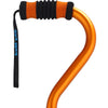 Sky Med Orange Adjustable Offset Walking Cane w/ Color matching Grip