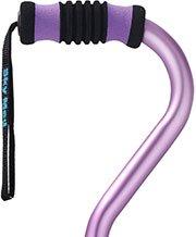 Sky Med Purple Offset Walking Cane w/ Color matching Grip