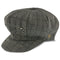 Walrus Hats Newsboy Innovator - Walrus Hats Grey Plaid Polyester 8 Panel Newsboy Cap