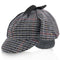 Walrus Hats Sherlock Fox & Hound - Walrus Hats Multi-colored Wool Blend Checkered Sherlock Holmes Deerstalker Hat