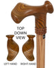 Contour Palm Grip Cane - Zebrano Wood, Ergonomic Comfort Questions & Answers